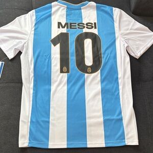 FA Sky Blue and White Soccer Jersey